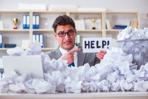 tri et recyclage au bureau administration exemplaire